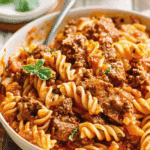 Beef Pasta in Tomato Sauce