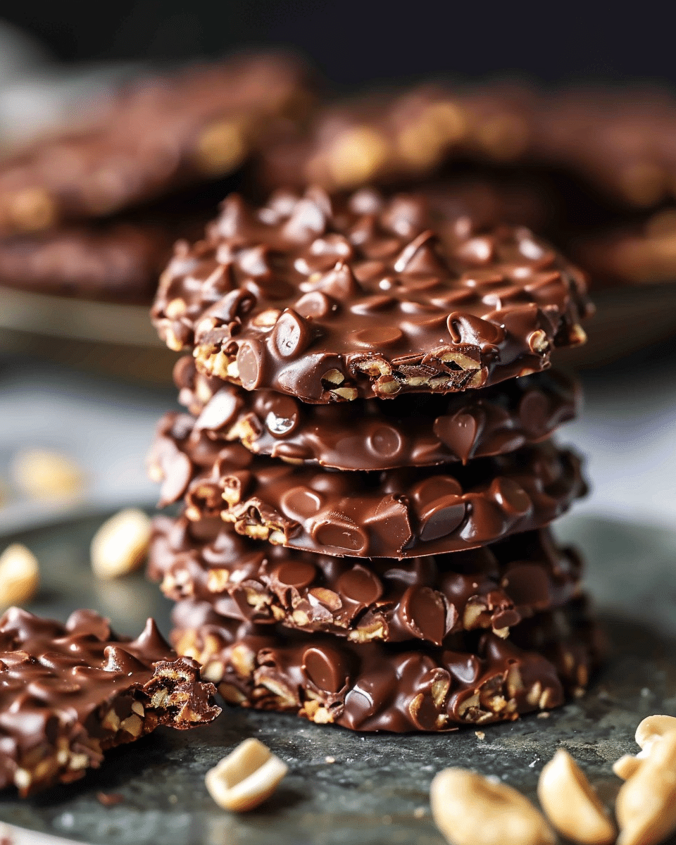 Easy No Bake Chocolate Peanut Butter Cookies