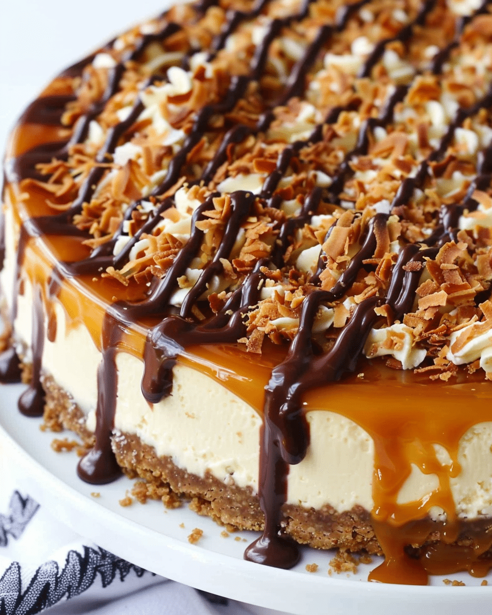 Samoa Cheesecake