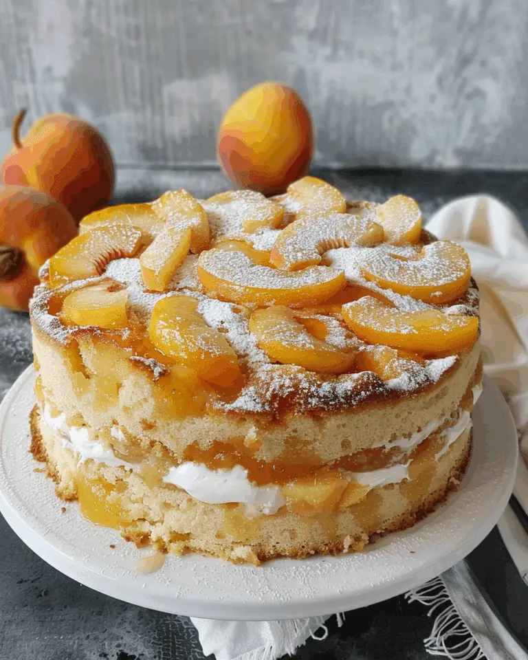 Peaches and Cream Cake