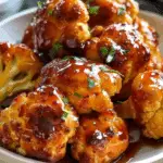 Sweet and Savory Glazed Baked Cauliflower