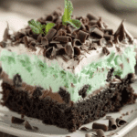 Chocolate Mint Poke Cake
