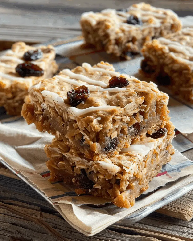 Oatmeal Raisin Cookie Bars