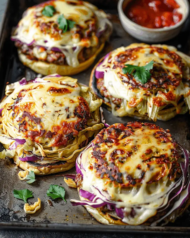 Oven-Baked Cabbage Burgers