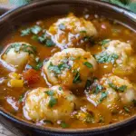 Tamale Soup with Tamale Dumplings