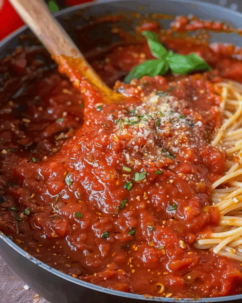 The Best Homemade Marinara Sauce