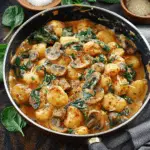 Creamy Spinach and Mushroom Gnocchi