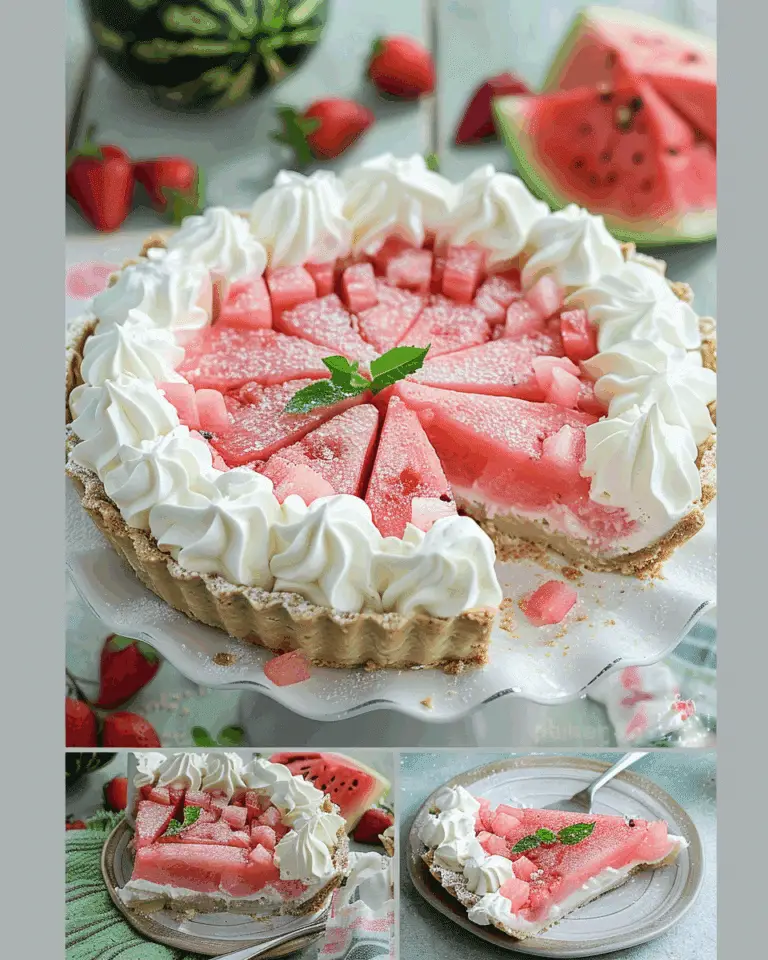 Fluffy Watermelon Pie