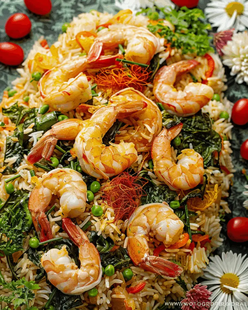 Shrimp Rice with Herbs