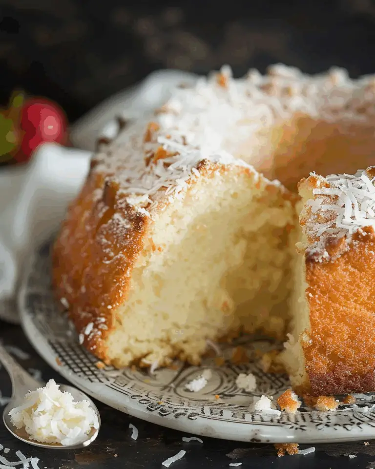 Coconut Cream Cheese Pound Cake