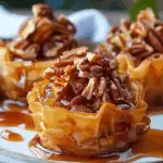 Pecan Caramel Baklava Cups