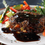 Vegetable Meatloaf with Balsamic Glaze