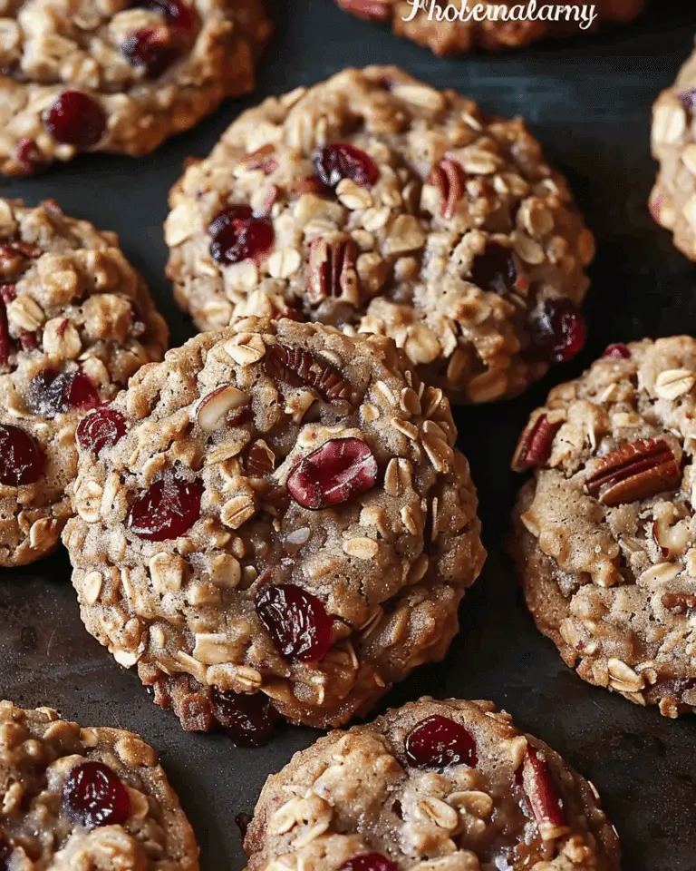 Cranberry Pecan Oatmeal Cookies