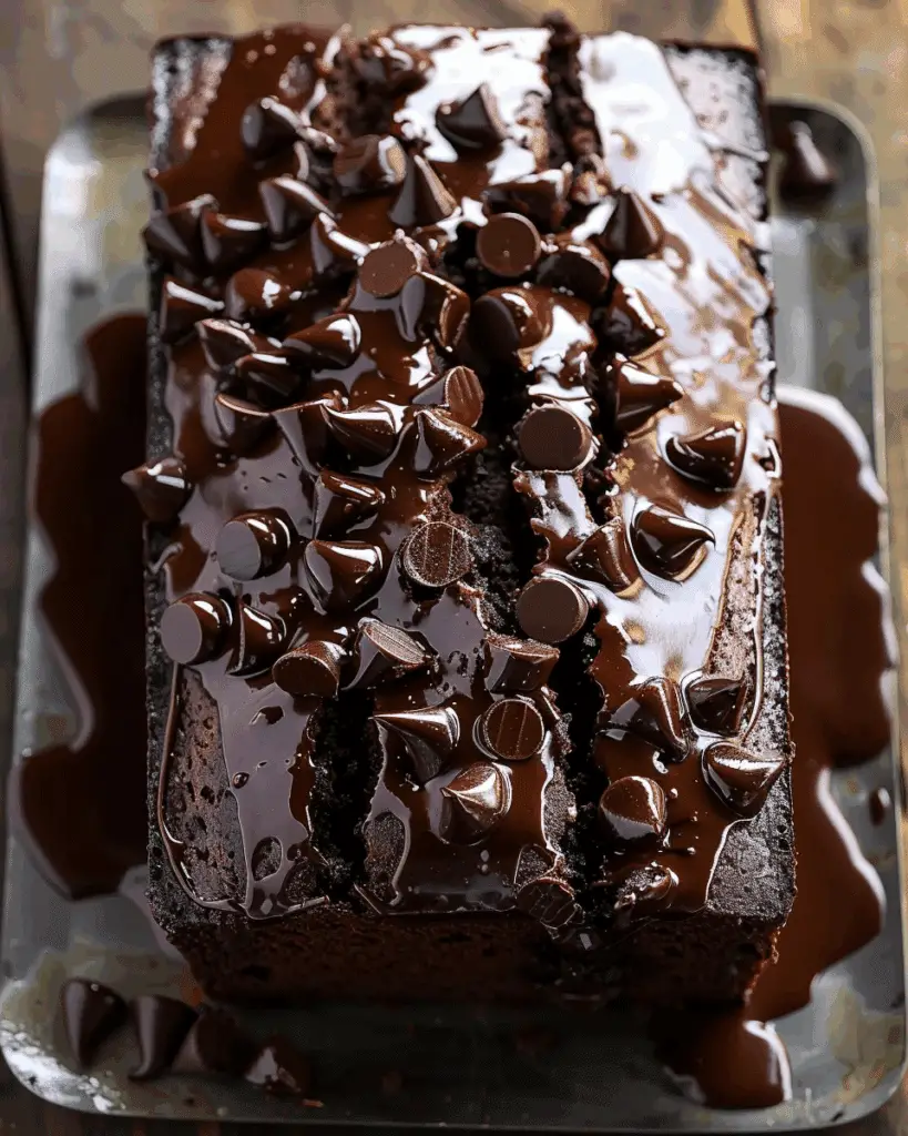 Hot Fudge Brownie Bread