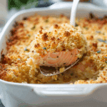 Parmesan Crusted Salmon Casserole