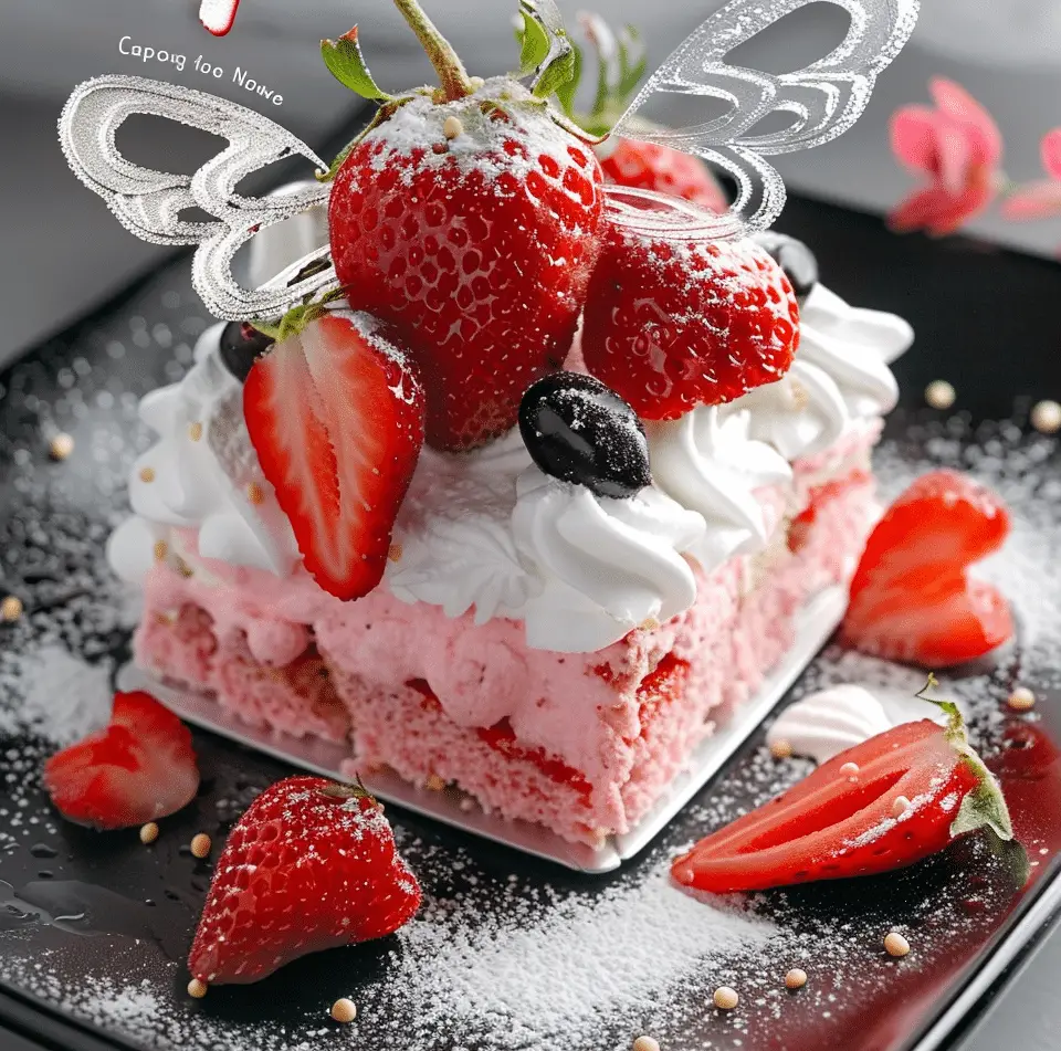 Strawberry Angel Food Dessert