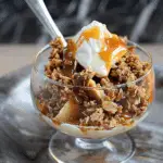 Crazy Easy Spiced Caramel Apple Crisp