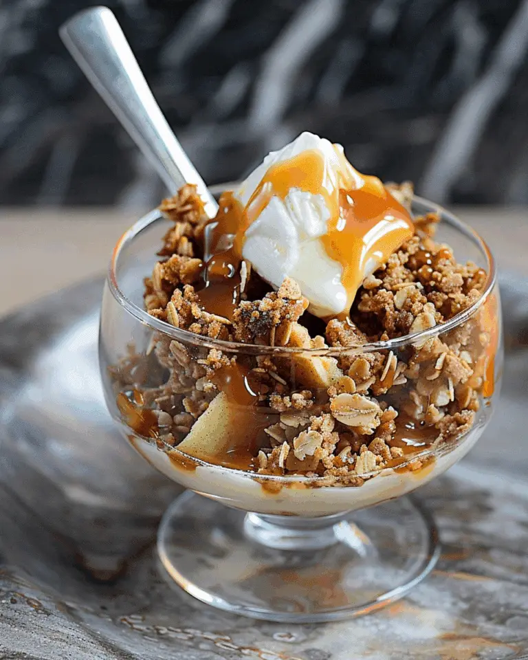 Crazy Easy Spiced Caramel Apple Crisp