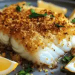 Mayonnaise and Panko Crusted Baked Fish
