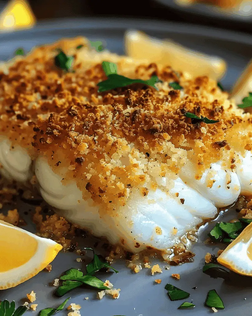 Mayonnaise and Panko Crusted Baked Fish