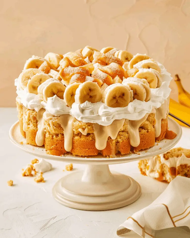 Banana Pudding Poke Cake