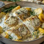 Cod & Potatoes in Rosemary Cream Sauce