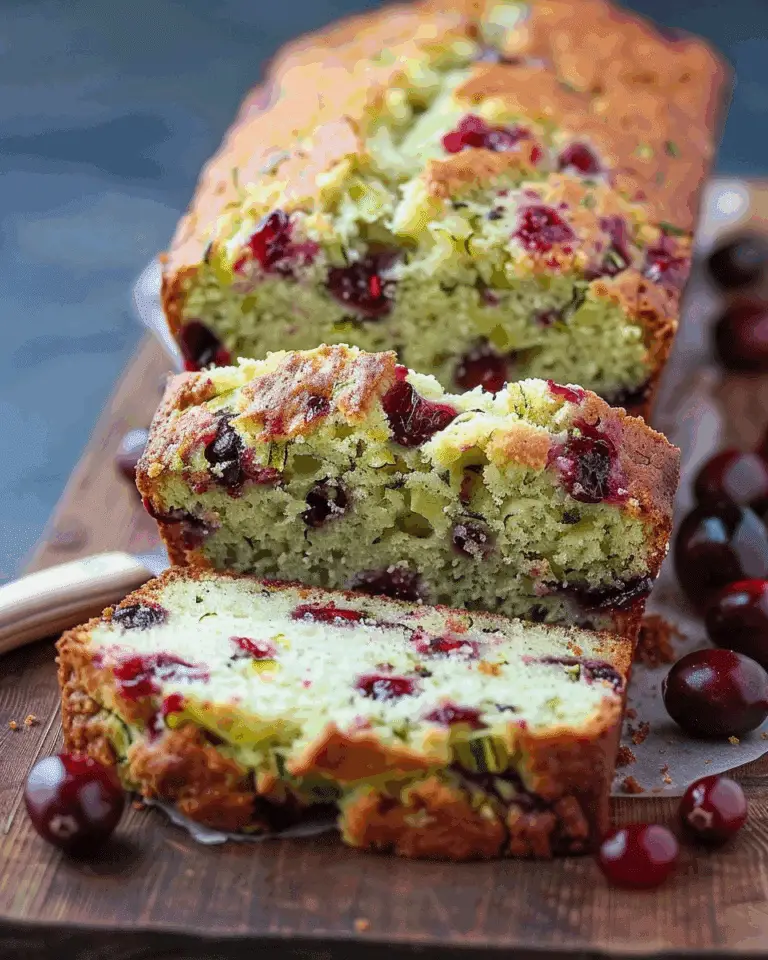 Cranberry Lemon Zucchini Bread