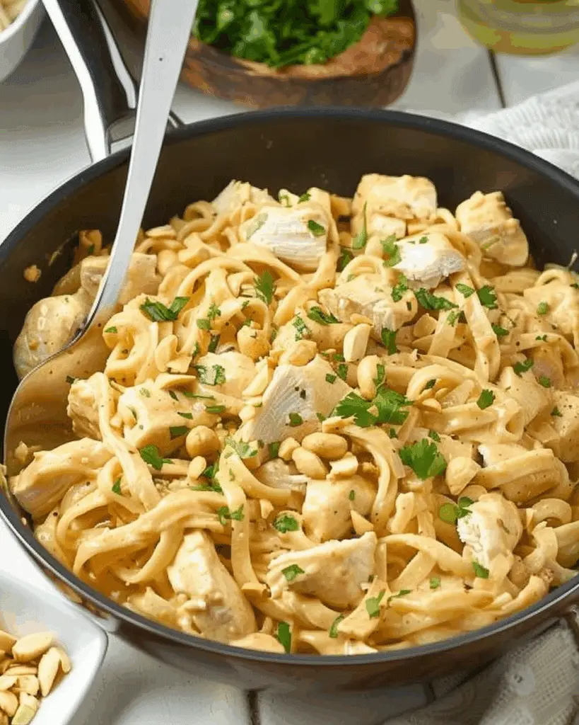 Creamy Peanut Noodles With Chicken