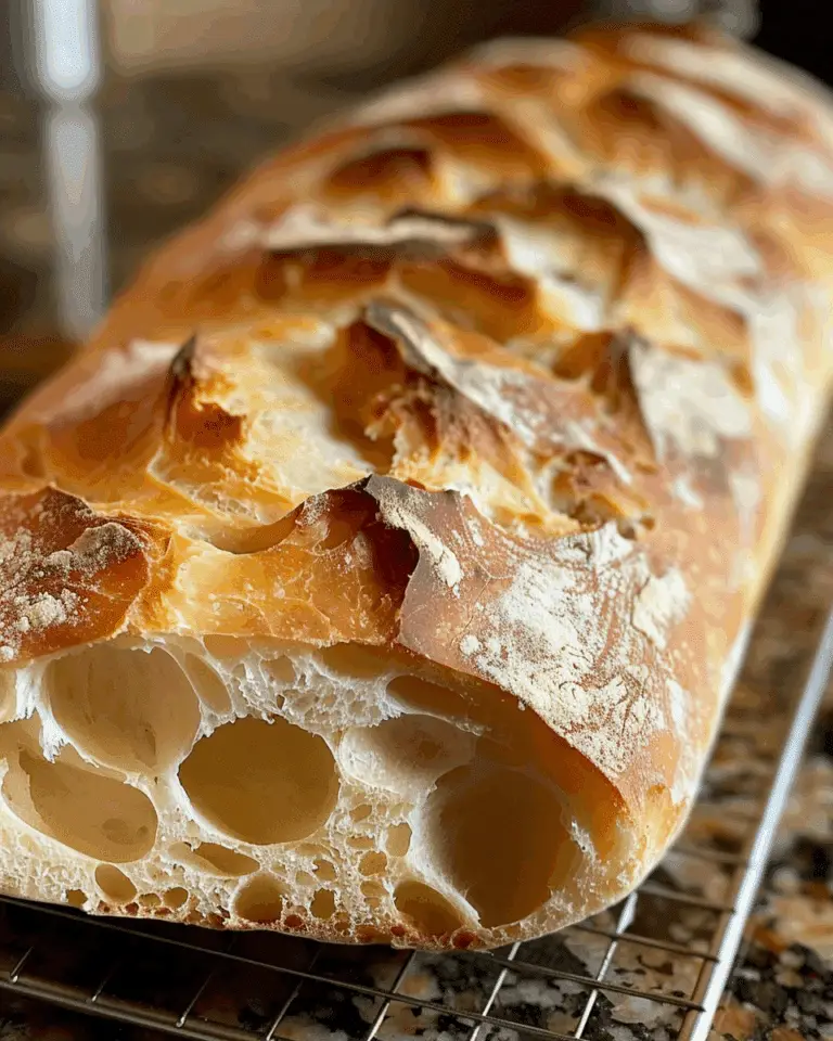 Oven Italian Ciabatta Bread