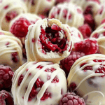 White Chocolate Raspberry Cheesecake Balls