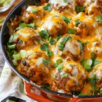 Baked Enchilada Meatballs
