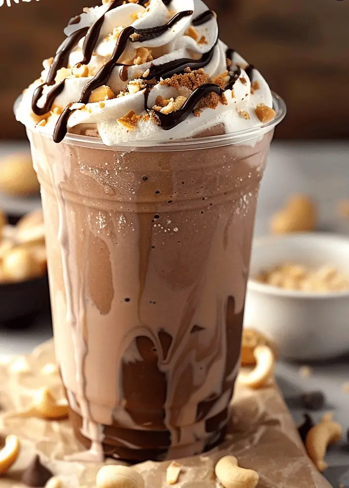 Frozen Peanut Butter Hot Chocolate