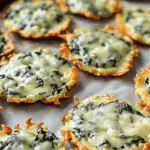 Spinach Dip Cheese Crisps