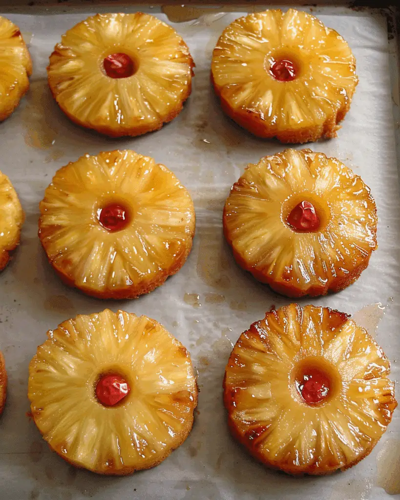 Mini Pineapple Upside Down Cakes