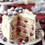 Sparkling Cranberry White Chocolate Cake