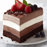 Triple Chocolate Mousse Cake