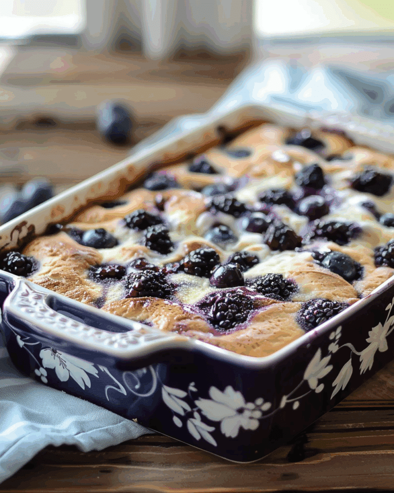 Blueberry Buttermilk Pancake Casserole