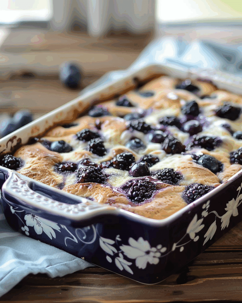 Blueberry Buttermilk Pancake Casserole