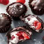 Chocolate Strawberry Frozen Yogurt Bites