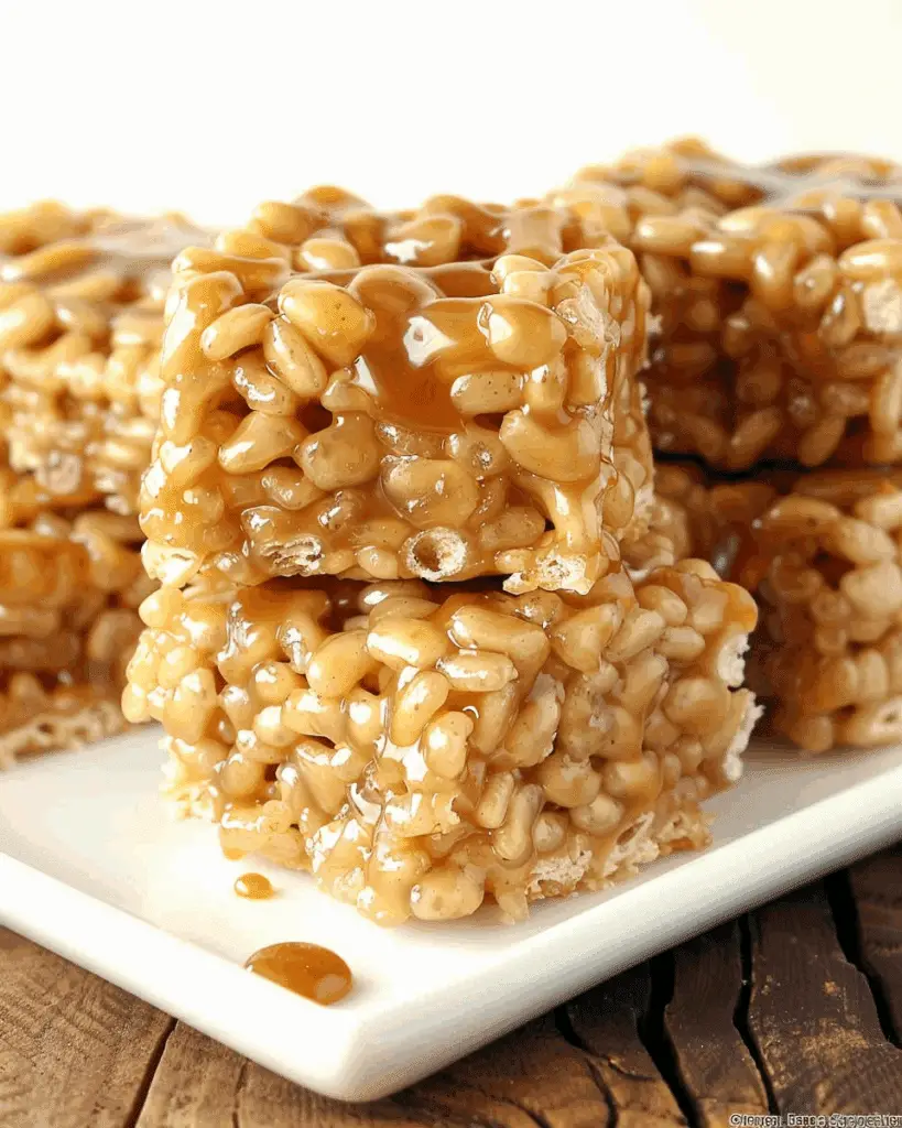 Caramel Rice Krispie Treats