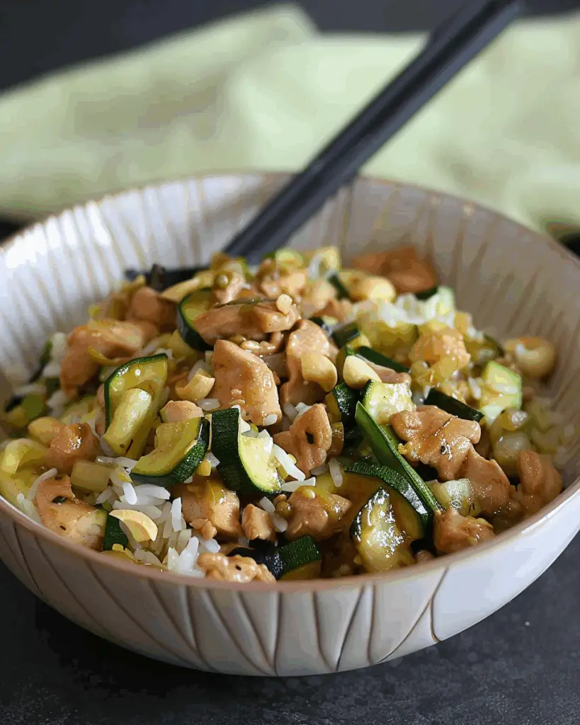 Chicken Zucchini Stir Fry