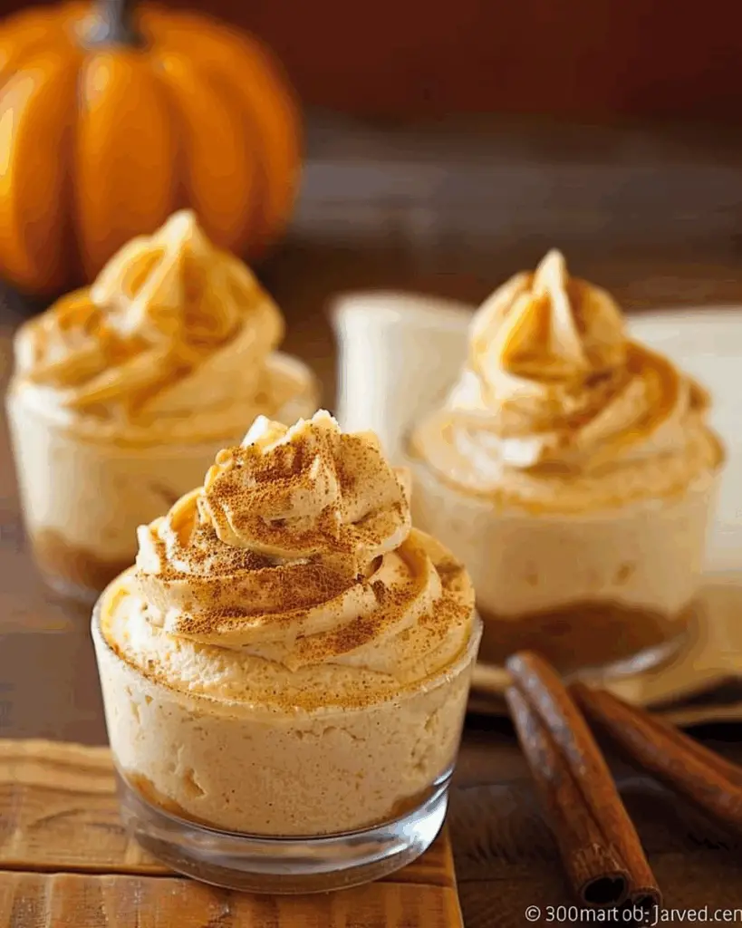 No-Bake Mini Pumpkin Cheesecakes
