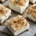 Skinny Coconut Cheesecake Bars