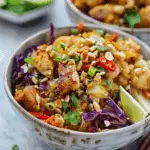 Thai-Inspired Chicken and Cabbage Bowls