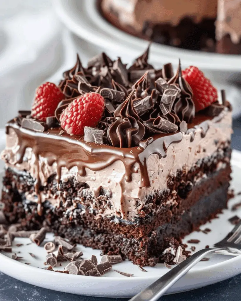 Death by Chocolate Poke Cake