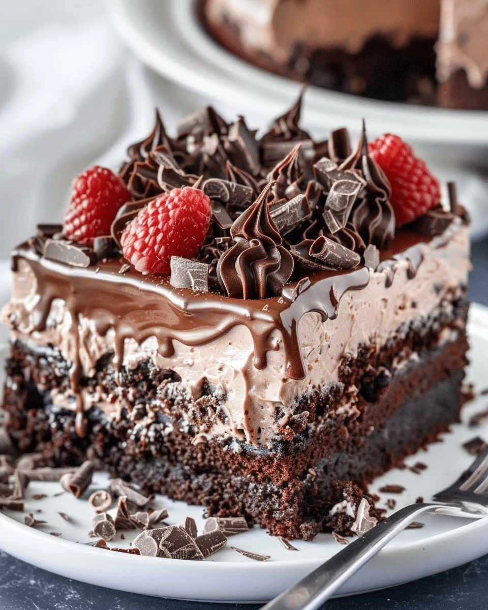 Death by Chocolate Poke Cake