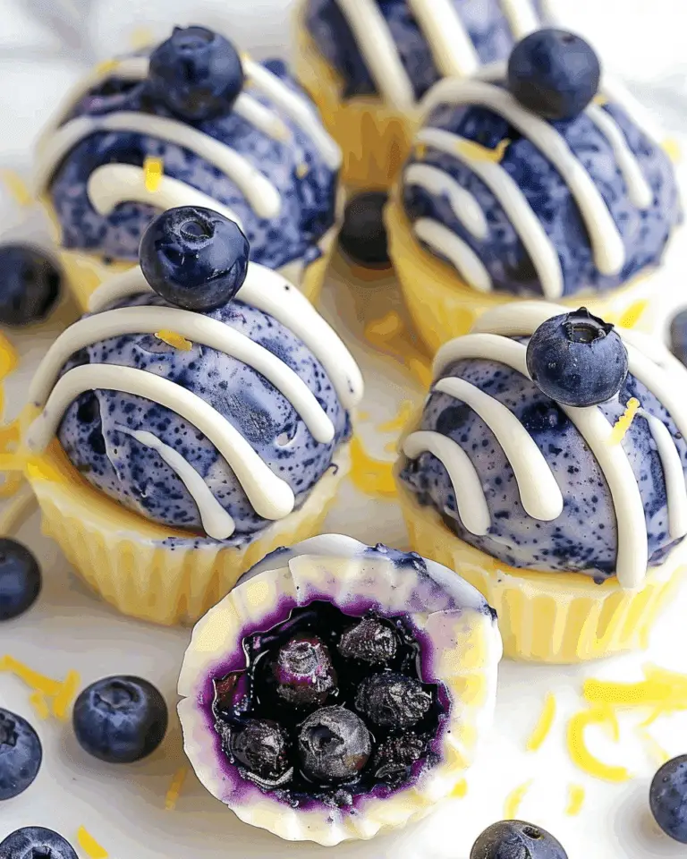 Lemon Blueberry Cheesecake Bites