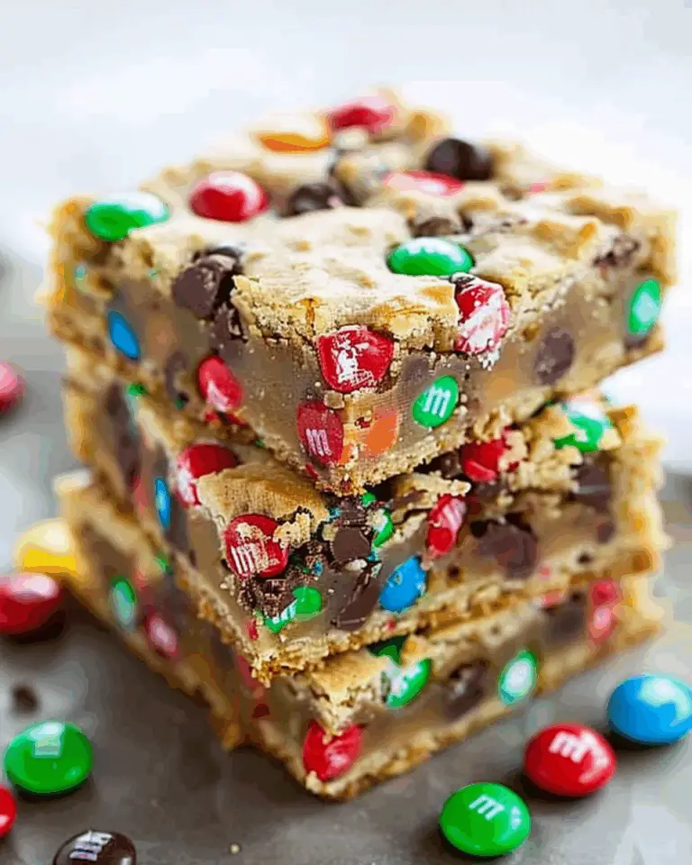 M&M Cookie Bars