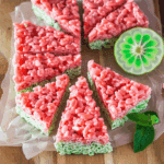 Watermelon Rice Krispie Treat