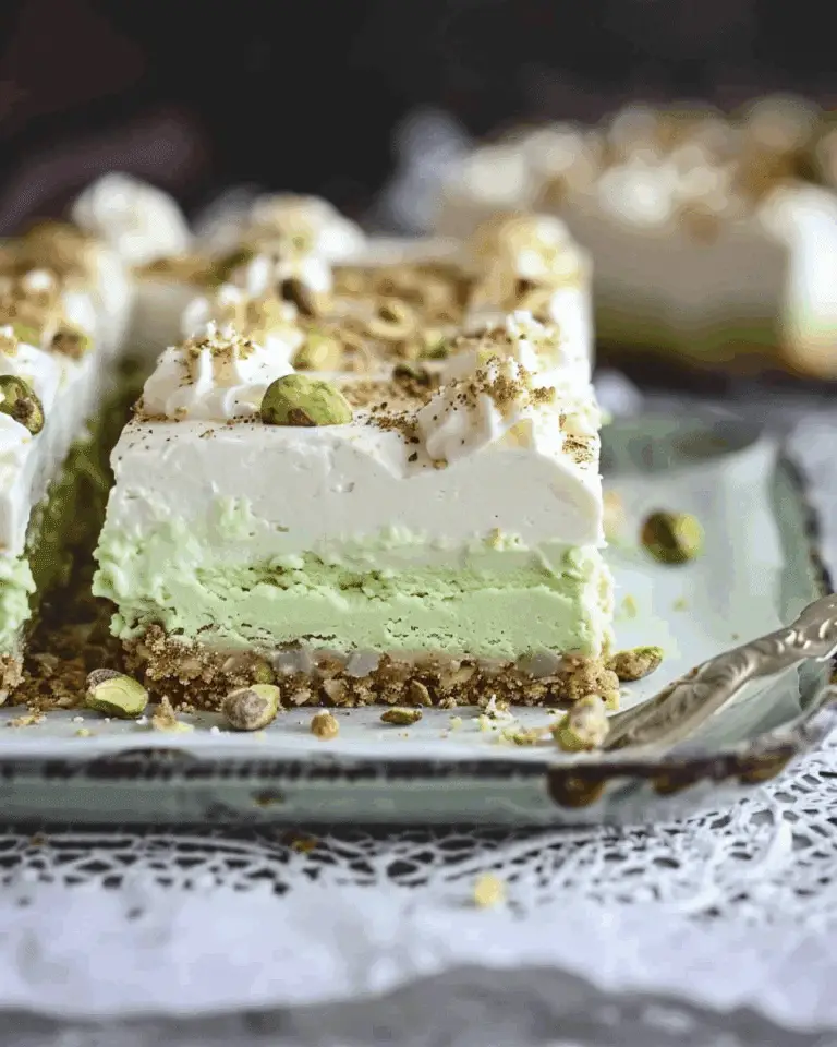 Easy No Bake Pistachio Icebox